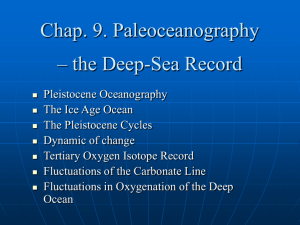 Chapter 9. Paleoceanography – the Deep