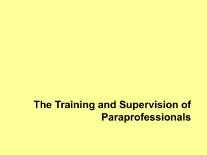 Paraprofessional Requirements under NCLB