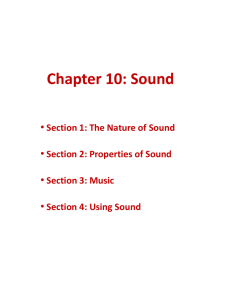 Chapter 10: Sound