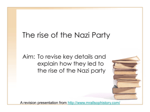 The Nazis Party in the 1920s