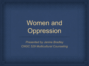 Women and Oppression