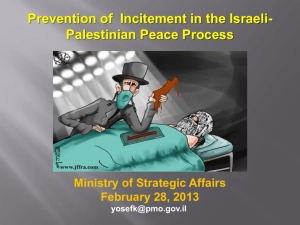 Prevention of Incitement in the Israeli