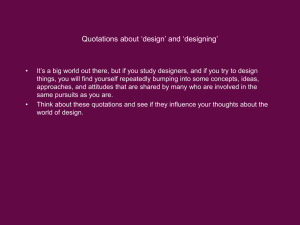 Design: some quotations for thought