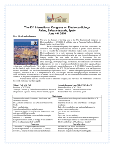The 43 rd International Congress on Electrocardiology Palma