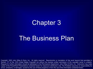 Chapter 1 Introduction to Entrepreneurial Finance