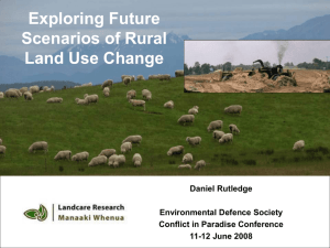 Exploring future scenarios of rural land use change