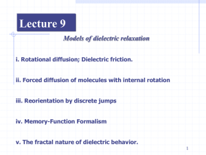 Lecture 9 - Department of Applied Physics