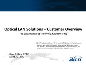 May 4, 2012 - PON, Optical LAN Solutions (Gary Eifert, TE)