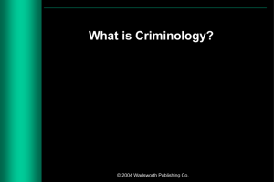 What is Criminology SOC386