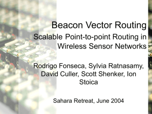 Beacon Vector Routing