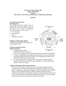 EDCI 6349 - The University of Texas at Brownsville