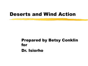Deserts and Wind Action