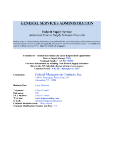 GENERAL SERVICES ADMINISTRATION