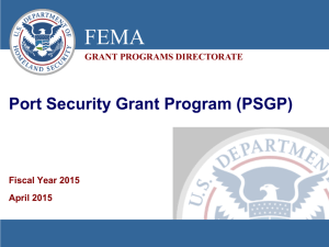 Port Security Grant Program (PSGP)