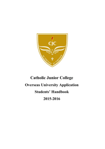 Overseas Universities Application Handbook 2015