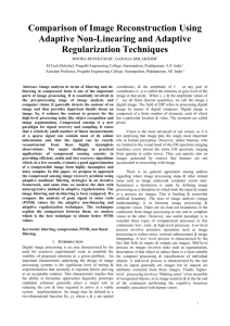 Comparison of Image Reconstruction Using Adaptive Non