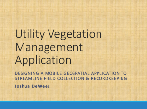 Utility Vegetation Management Application