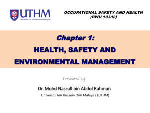 Chapter 01 Health Safety & Environmental Mgmt