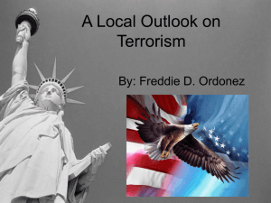 A Local Outlook on Terrorism - Florida Community Studies Consortium