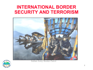 Border Security and Terrorism - Defense Institute of International