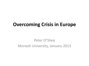 Overcoming Crisis in Europe