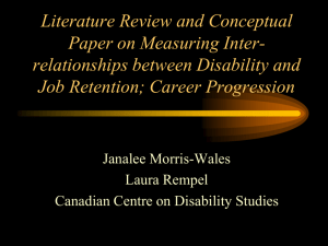 PowerPoint - Canadian Centre on Disability Studies