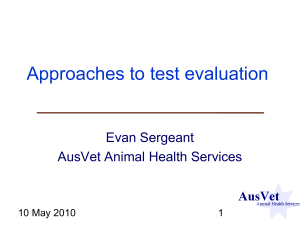 Approaches to test evaluation