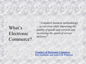 E-Commerce - Faculty Personal Homepage