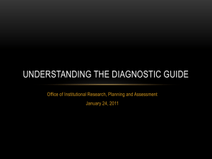 Understanding the Diagnostic Guide