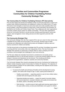 Gladstone Communities for Children Strategic Plan 2015 – 2019