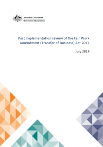 Fair Work Amendment (Transfer of Business)