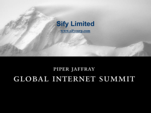Presentation made by invitation at the Piper Jaffray Global Internet