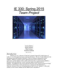Database management final project