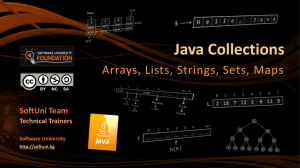 Java Collections Basics: Arrays, Lists, Strings, Sets, Maps