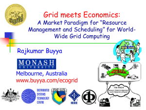 Grid meets Economics: A Market Paradigm for