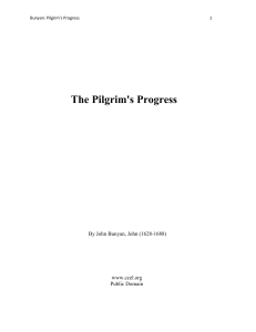 The Pilgrim's Progress - Gordon College Faculty