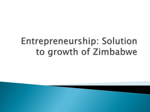 The Building Blocks of Entrepreneurship in Zimbabwe
