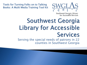Presentation - Southwest Georgia Regional Library