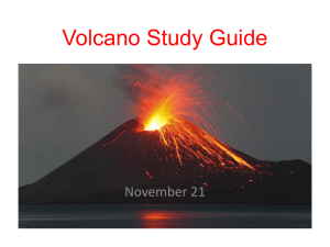 Volcano Study Guide - Warren County Public Schools