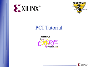 Xilinx PCI Tutorial