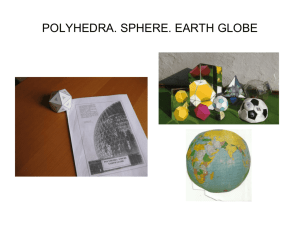 polyhedra. sphere. earth globe