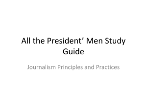All the President* Men Study Guide