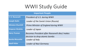 WWII Study Guide