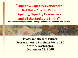It's Not About Liquidity - University of Colorado Boulder