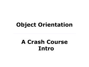 A First Object