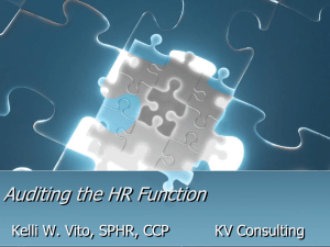 Auditing the HR Function