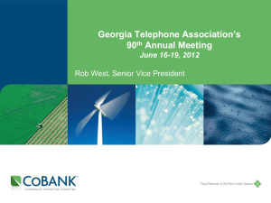 Rob West Presentation - Georgia Telephone Association