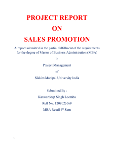 Project Sales Promotion(kanwardeep)