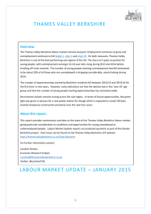 Berkshire Labour Market Update - January 2015