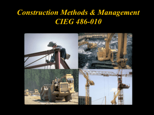 Construction Methods & Management CIEG 486-010